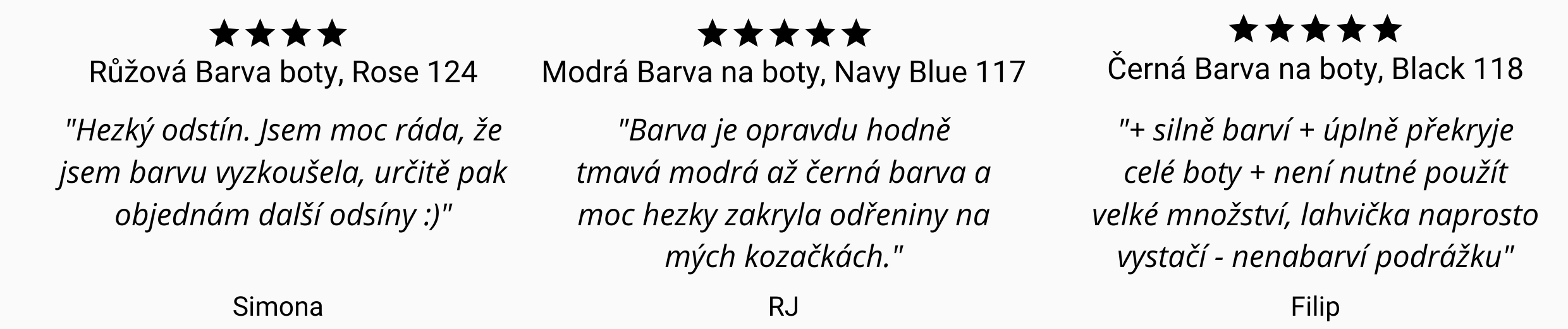 Recenze uživatelů zákazníků Barva na boty Barvy na boty Easy Dye TRG